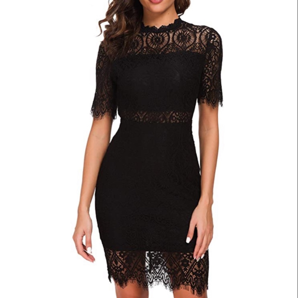 {NWT} Black Lace Dress